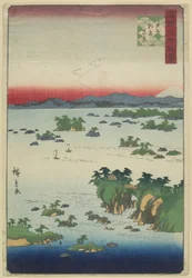 Rzeczywisty widok Matsushimy, prowincja Oszuu, maj 1859 r
